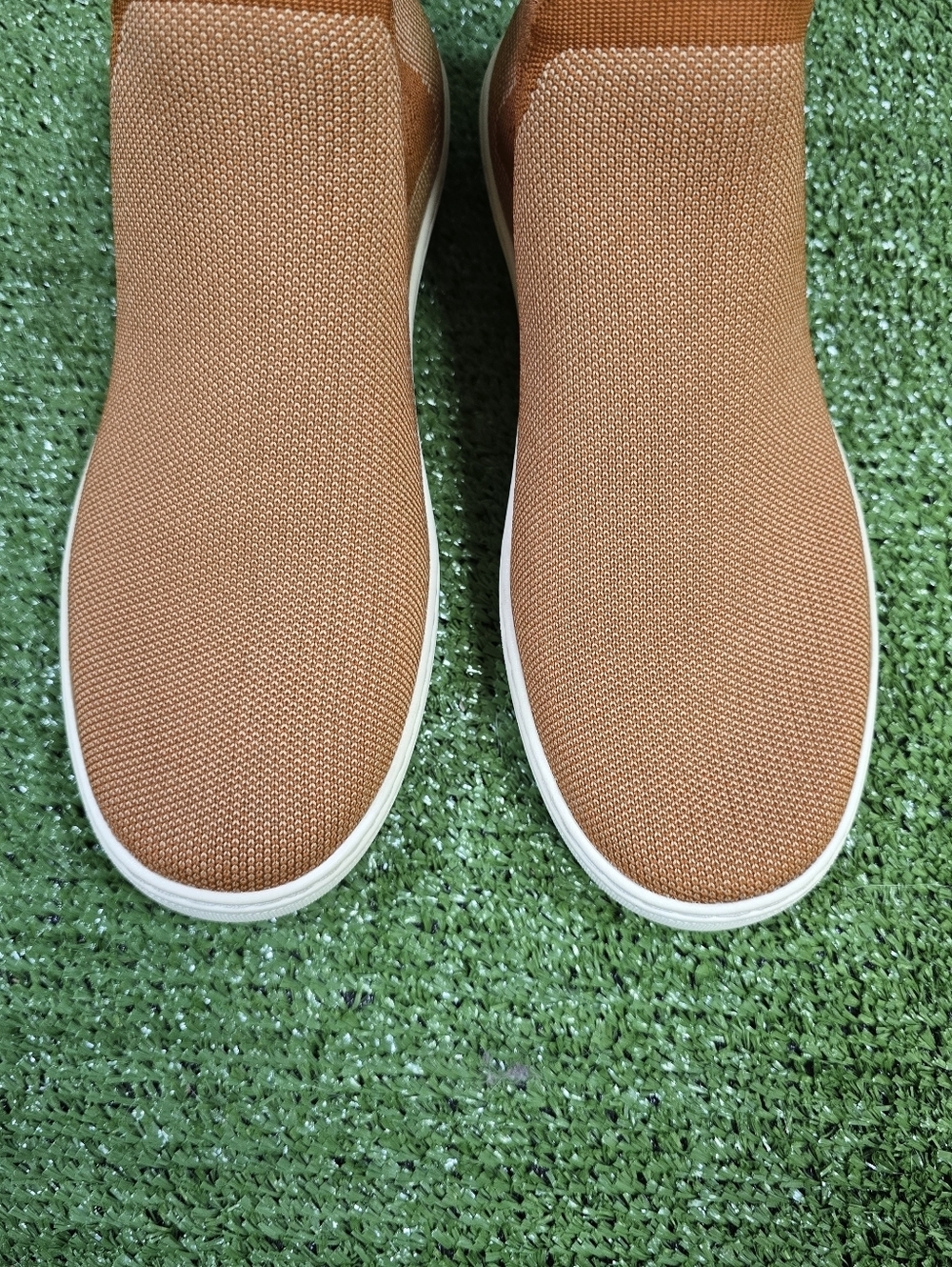 Rothy's The Chelsea Fawn Colorway Stretch Knit Sneaker Boots Size 9 - Picture 6 of 15